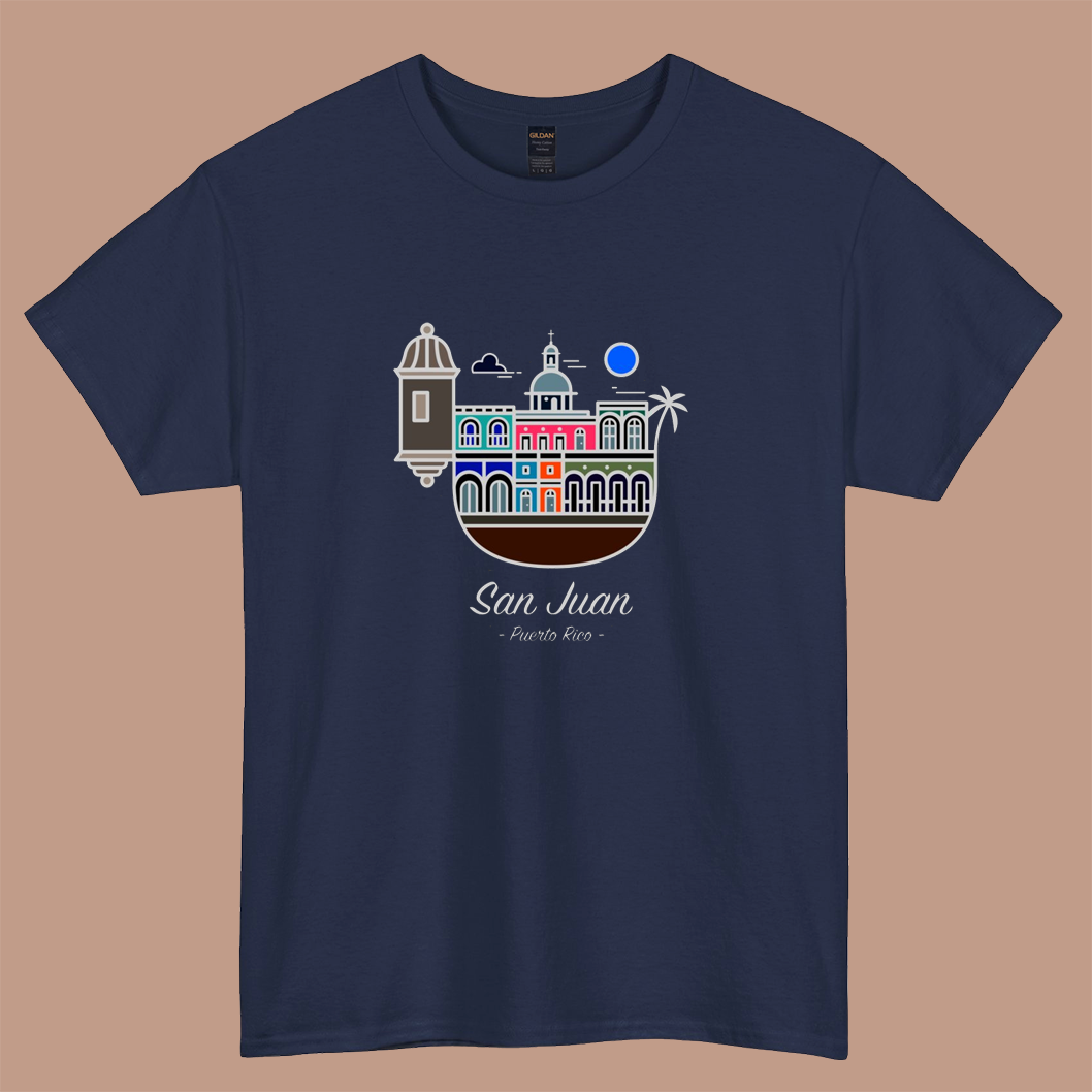 San Juan, Puerto Rico logo short sleeve t shirt Size S-3XL -P