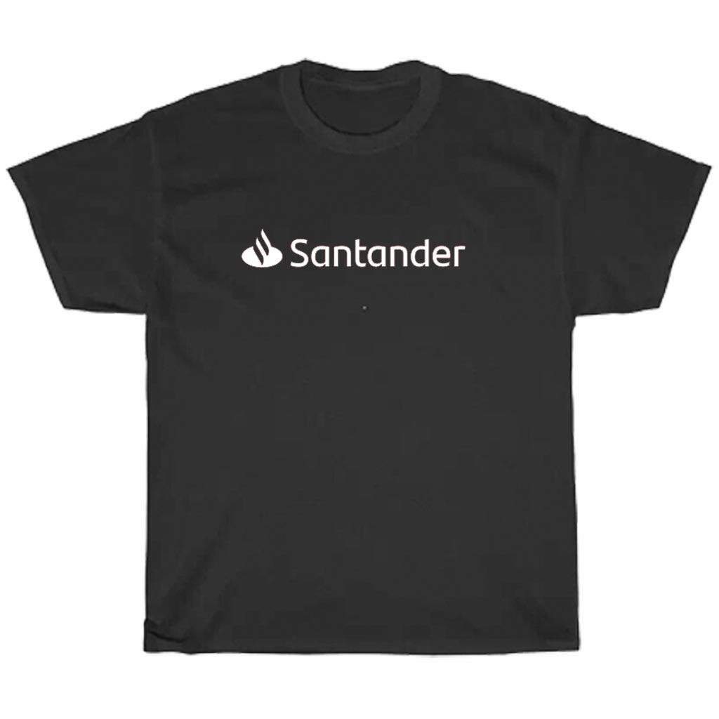 Santander Logo Unisex Men's T Shirt Size S to 3XL
