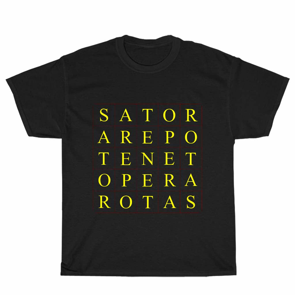 Sator Square - Arepo Tenet Opera Rotas Logo Men's Unisex T Shirt Size S to 3XL
