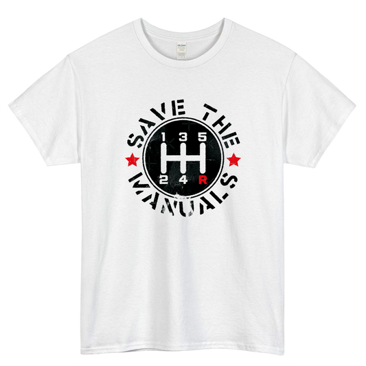 Save The Manuals LOGO short sleeve t shirt size S-3XL