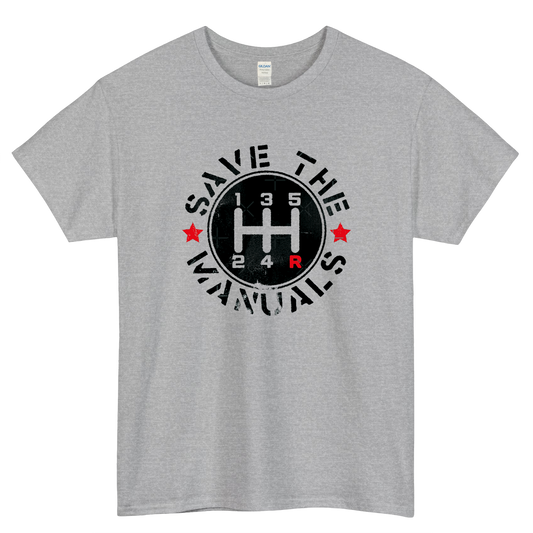 Save The Manuals LOGO short sleeve t shirt size S-3XL