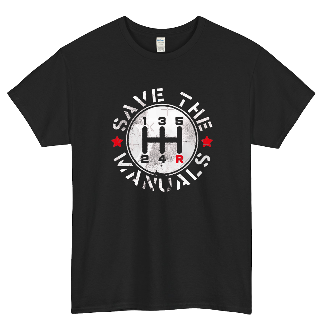 Save The Manuals LOGO short sleeve t shirt size S-3XL