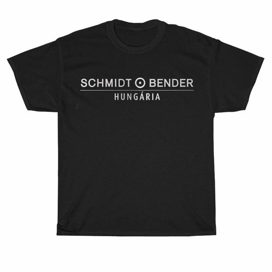 Schmidt Bender Optic Rifle Scope Hunting Police Logo Men's Unisex T Shirt Size S to 3XL