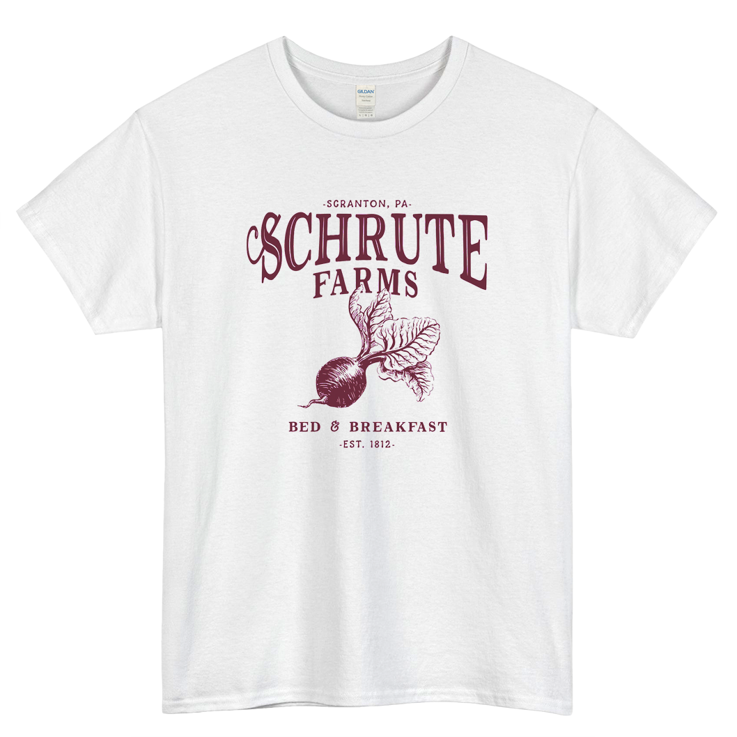 Schrute Farms Logo Mens Unisex Short Sleeve T-Shirt Size S-3XL - P