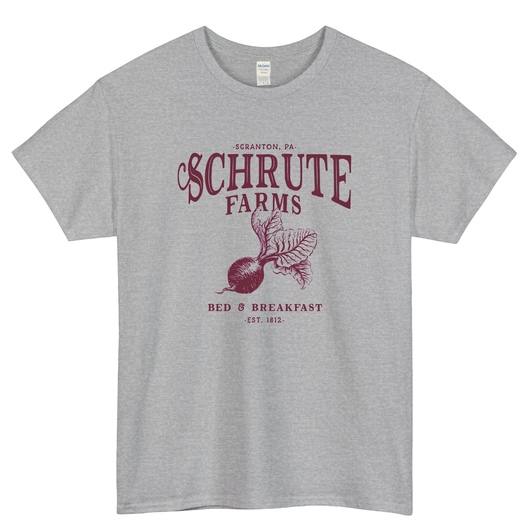 Schrute Farms Logo Mens Unisex Short Sleeve T-Shirt Size S-3XL - P