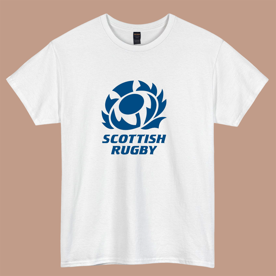 Scotland rugby logo short sleeve t shirt size S-3XL -P