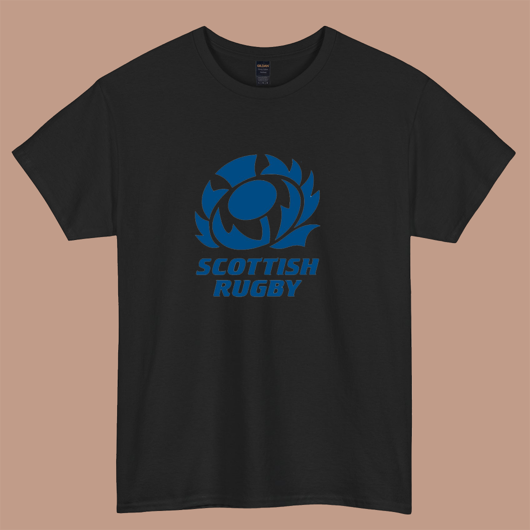 Scotland rugby logo short sleeve t shirt size S-3XL -P