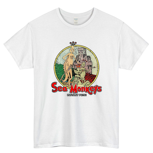 Sea Monkeys Logo Mens Unisex Short Sleeve T-Shirt Size S-3XL - P
