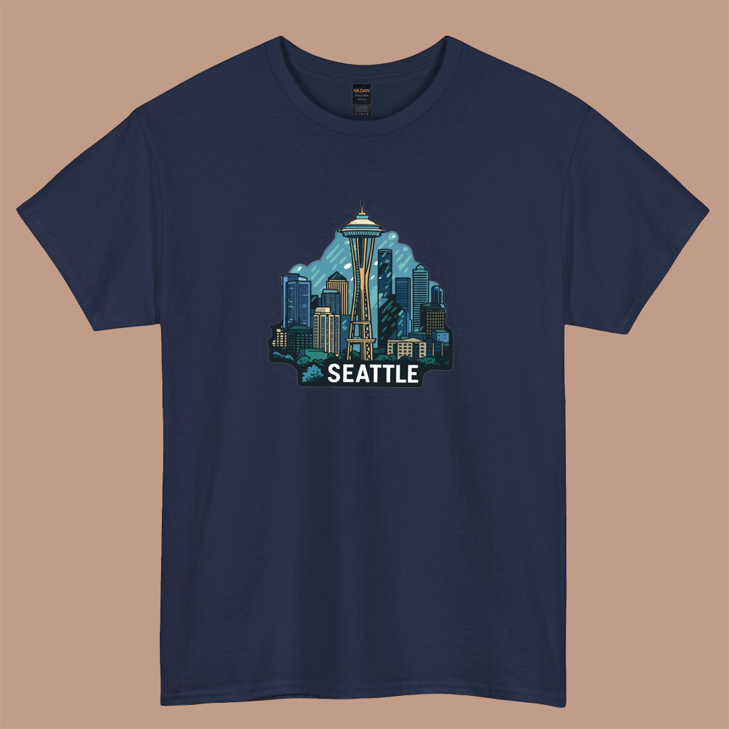 Seattle Rain  logo short sleeve t shirt Size S-3XL -P