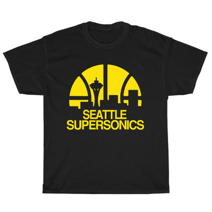 Seattle Supersonics Logo Unisex Men's T Shirt Size S to 3XL