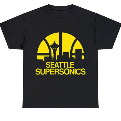 Seattle Supersonics Logo Men's Unisex T Shirt Size S to 3XL
