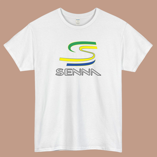 Senna Go Kart Logo Mens Unisex Short Sleeve T-Shirt Size S-3XL - P