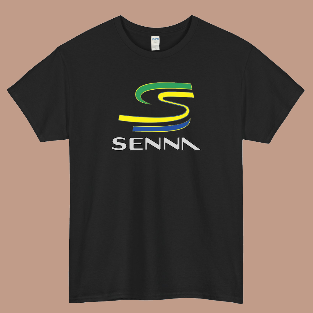 Senna Go Kart Logo Mens Unisex Short Sleeve T-Shirt Size S-3XL - P