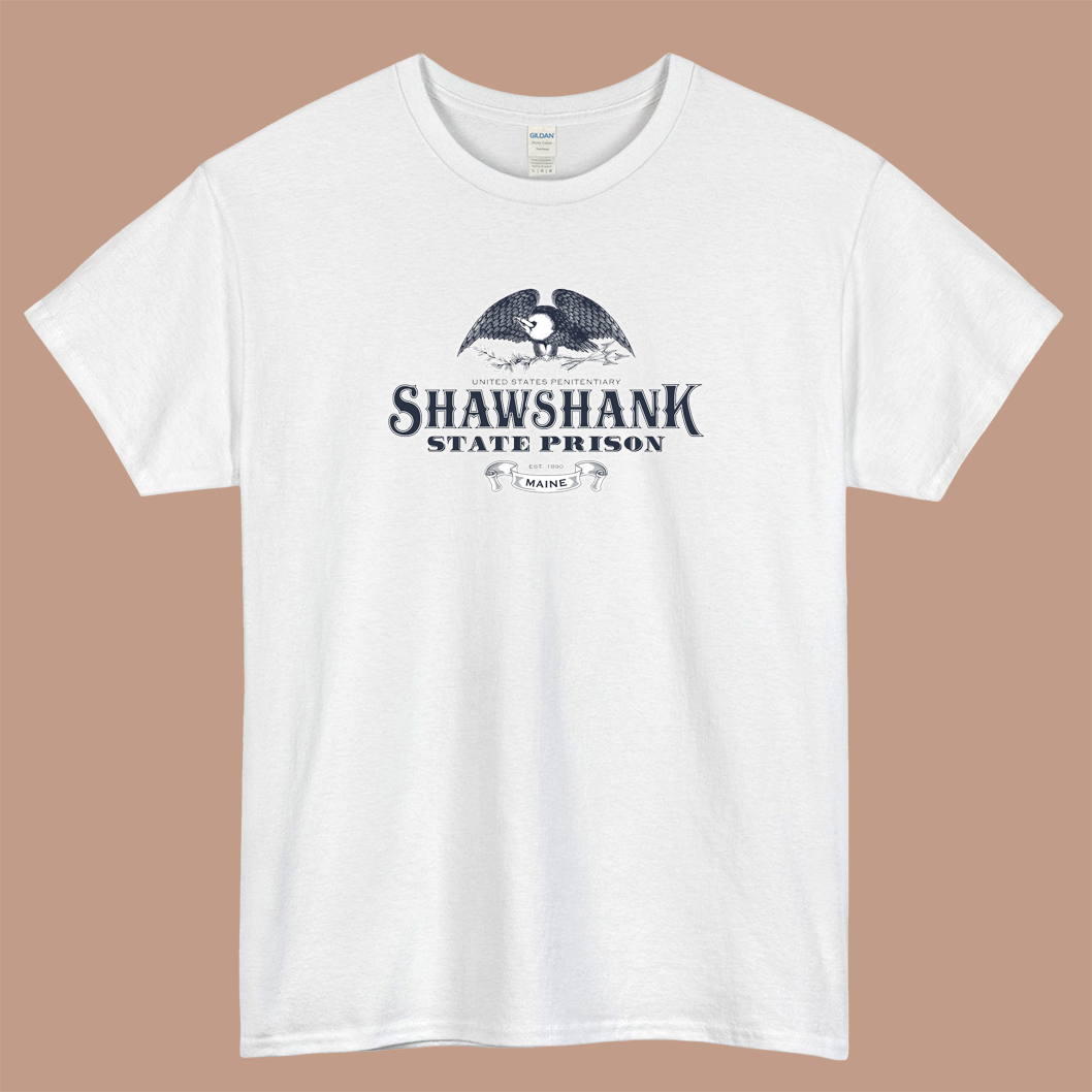 Shawshank State Prison Logo Mens Unisex Short Sleeve T-Shirt Size S-3XL - P