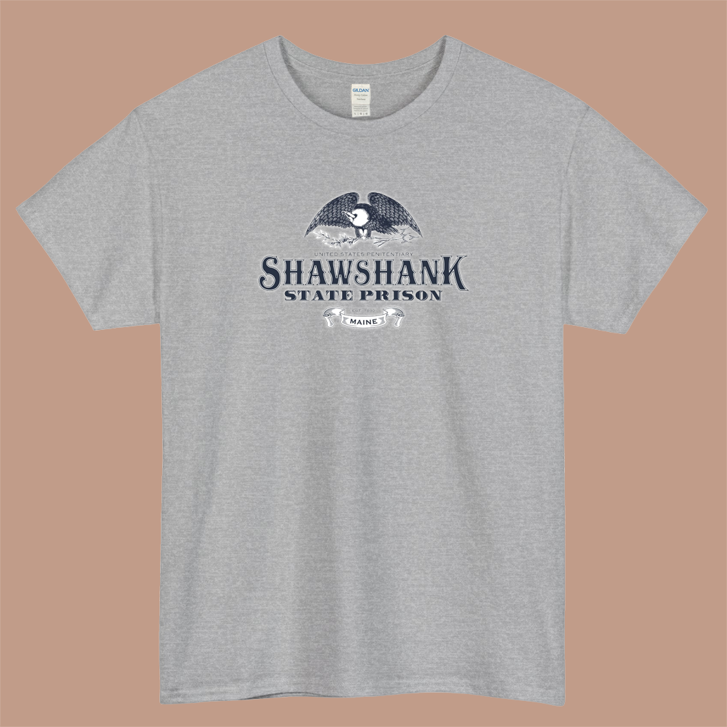 Shawshank State Prison Logo Mens Unisex Short Sleeve T-Shirt Size S-3XL - P