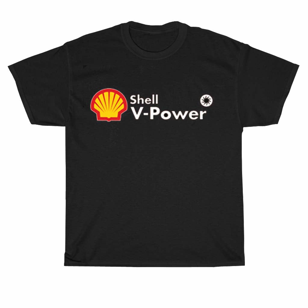 Shell V-Power Logo Racing Team Logo Men's Unisex T Shirt Size S to 3XL