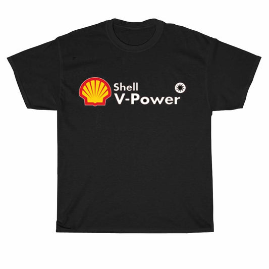 Shell V-Power Logo Racing Team Logo Men's Unisex T Shirt Size S to 3XL