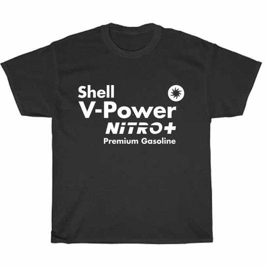Shell V-Power NiTRO+ Premium Gasoline Vector Logo Unisex Men's T Shirt Size S to 3XL