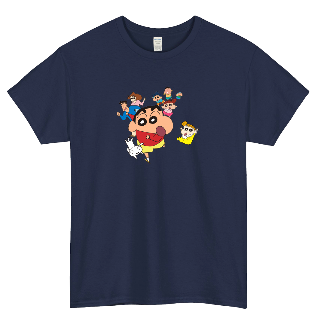 Shinchan Marathon logo SHORT SLEEVE T SHIRT -P