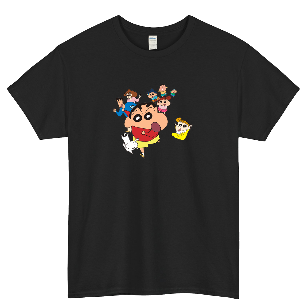 Shinchan Marathon logo SHORT SLEEVE T SHIRT -P