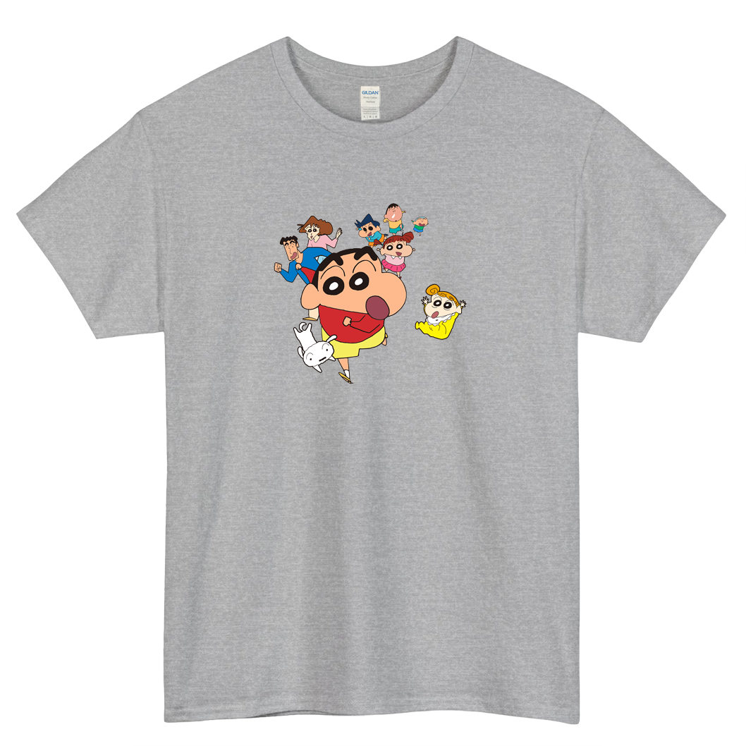 Shinchan Marathon logo SHORT SLEEVE T SHIRT -P