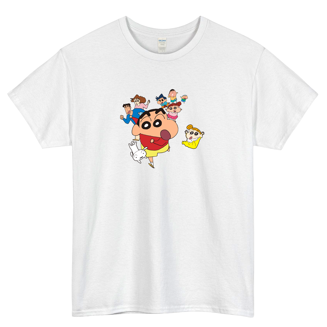 Shinchan Marathon logo SHORT SLEEVE T SHIRT -P
