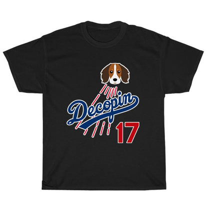 Shohei Ohtani's dog Decopin Logo Unisex Men's T Shirt Size S to 3XL