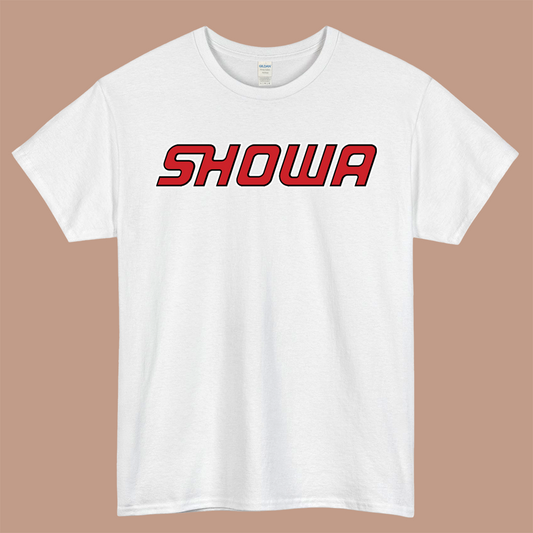 Showa Corporation Logo Mens Unisex Short Sleeve White T-Shirt Size S-3XL