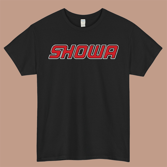 Showa Corporation Logo Mens Unisex Short Sleeve Black T-Shirt Size S-3XL