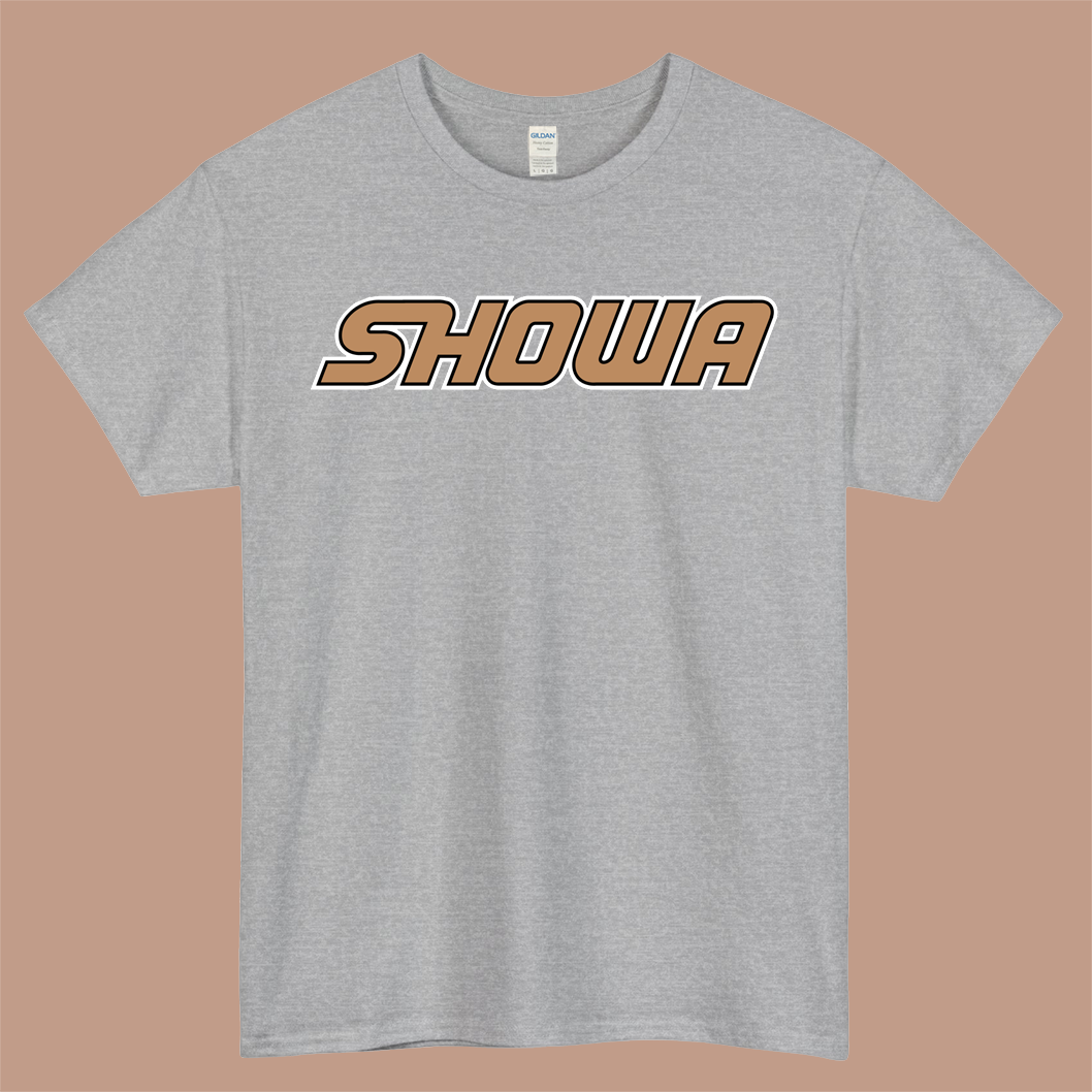 Showa Suspension Logo Mens Unisex Short Sleeve Gray T-Shirt Size S-3XL