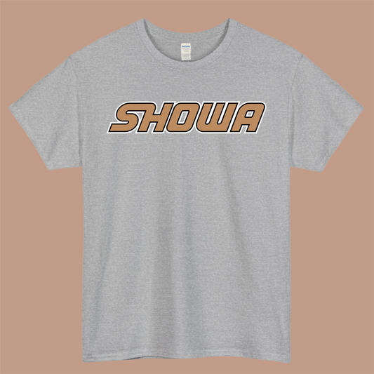 Showa Suspension Logo Mens Unisex Short Sleeve Gray T-Shirt Size S-3XL
