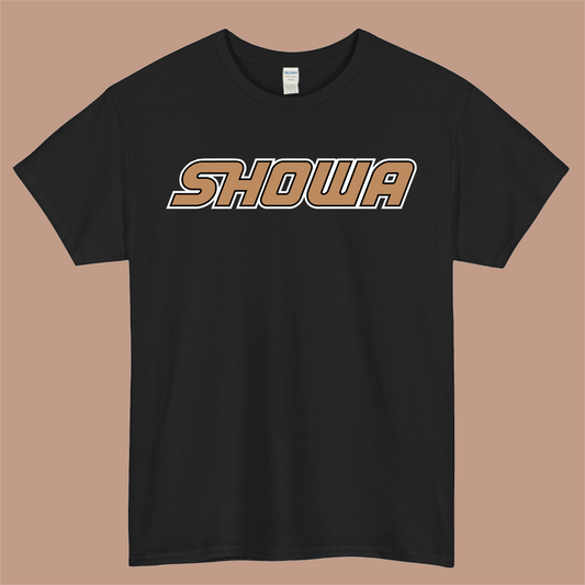 Showa Suspension Logo Mens Unisex Short Sleeve Black T-Shirt Size S-3XL
