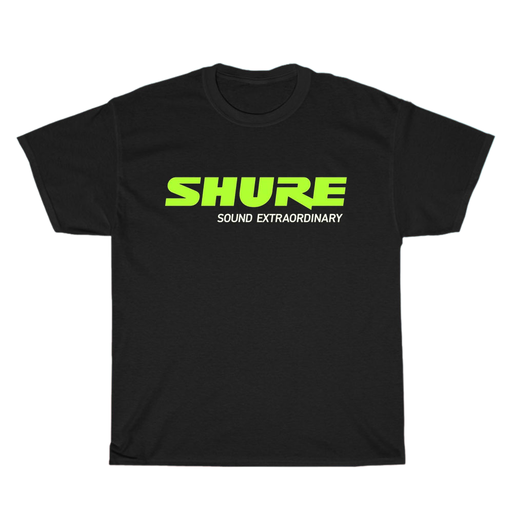 Shure The Sound of Professionals Audio Logo Men's Unisex T Shirt Size S to 3XL
