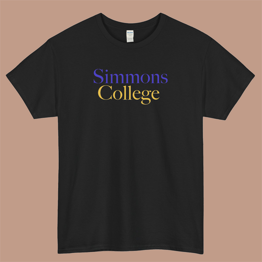 Simmons College Logo Mens Unisex Short Sleeve T-Shirt Size S-3XL - P