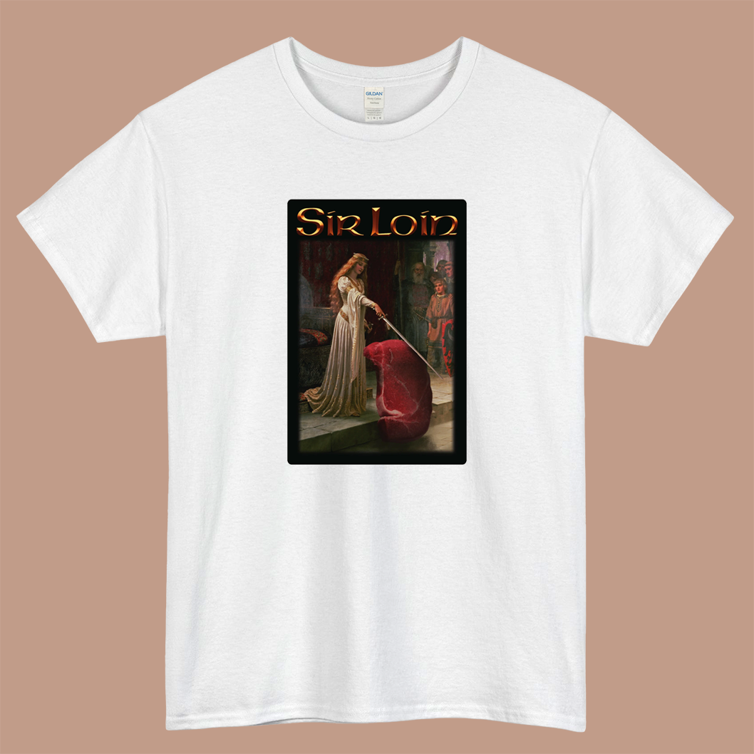 Sir Loin Steak Logo Mens Unisex Short Sleeve T-Shirt Size S-3XL - P