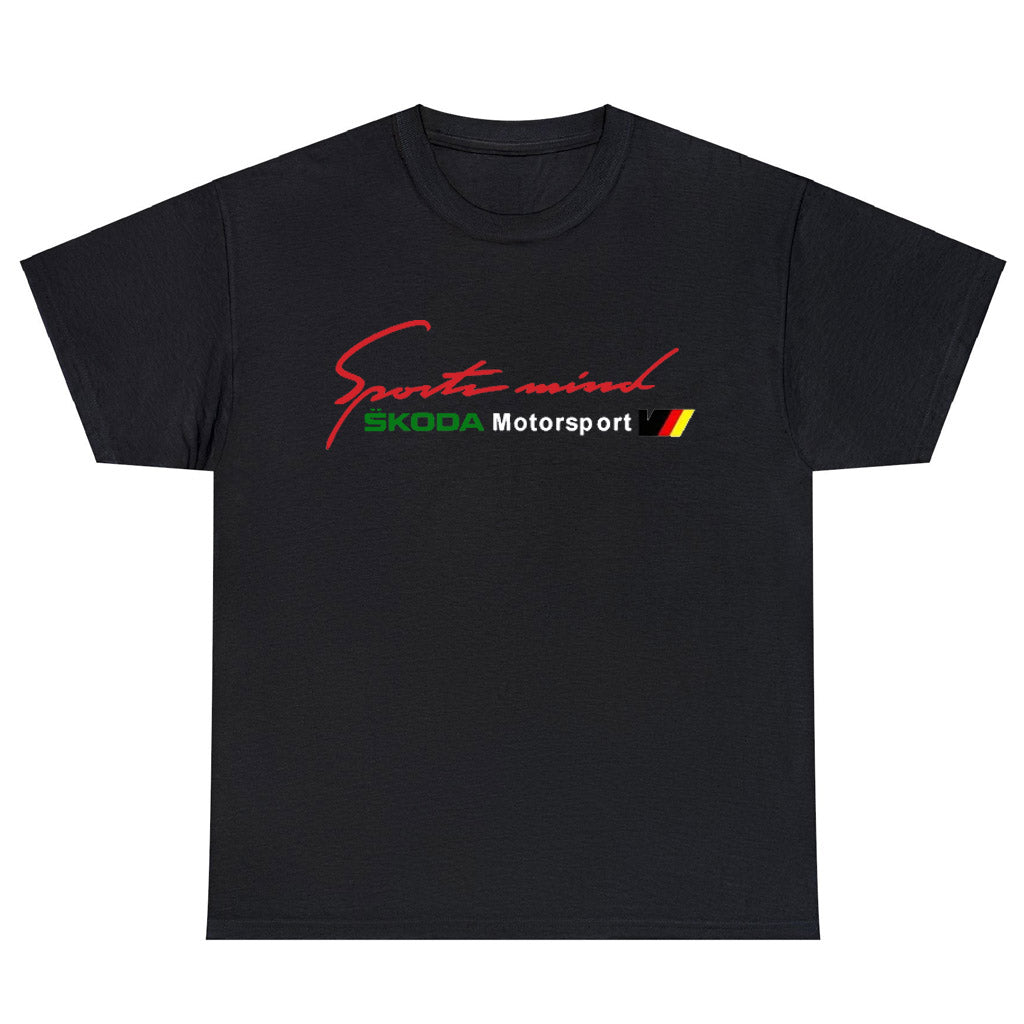 Skoda Motorsport Racing Sport Mind Logo Men's Unisex T Shirt Size S to 3XL