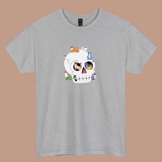 Skull is Full of Cats logo short SLEEVE T SHIRT -P