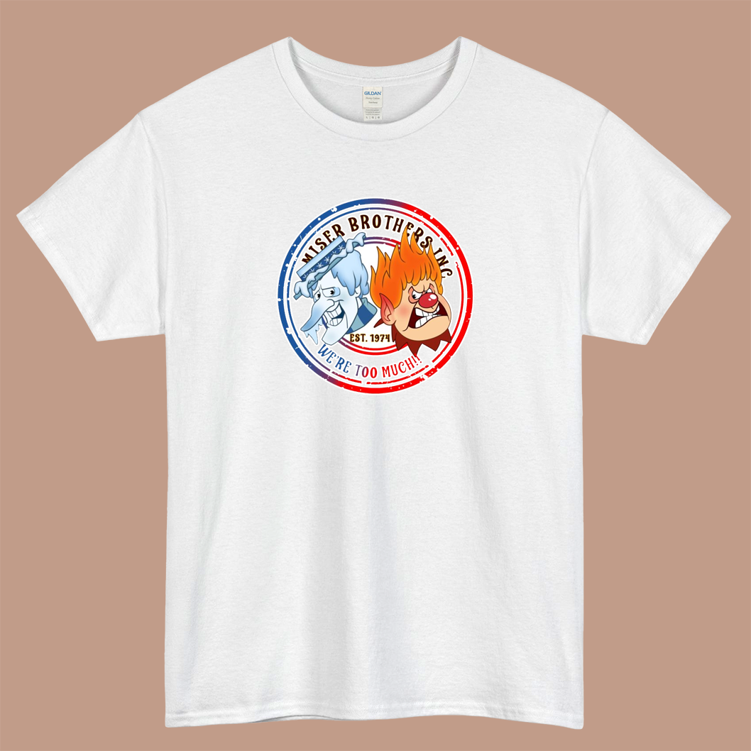 Snow Miser Vs Heat Miser Logo Mens Unisex Short Sleeve T-Shirt Size S-3XL - P
