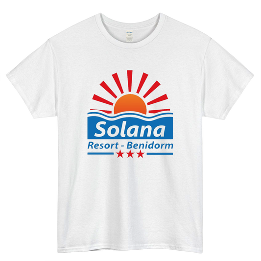 Solana Resort Benidorm Logo Mens Unisex Short Sleeve T-Shirt Size S-3XL - P