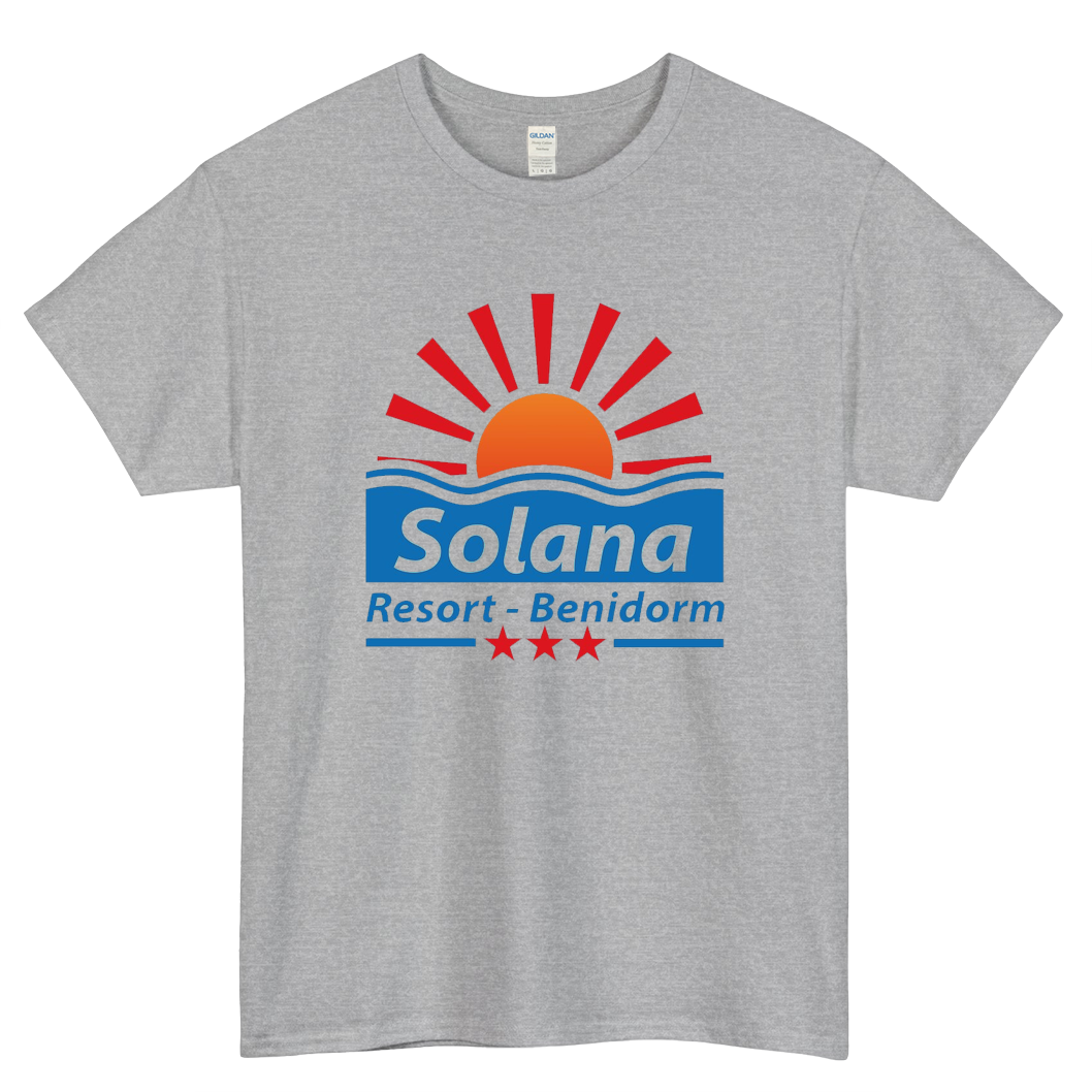 Solana Resort Benidorm Logo Mens Unisex Short Sleeve T-Shirt Size S-3XL - P