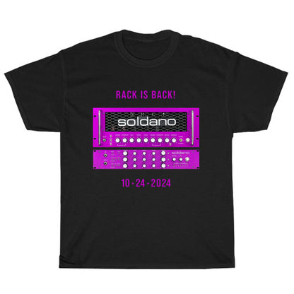 Soldano Custom Amplification Guitar logo Unisex Men's T Shirt Size S to 3XL