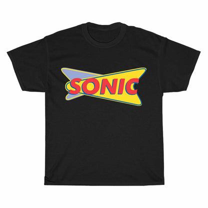 Sonic Drive-In Fast food logo  Men's Unisex T Shirt Size S to 3XL
