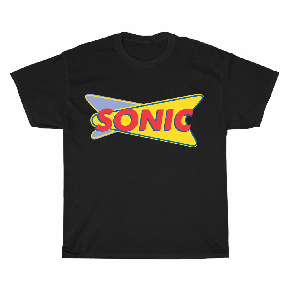 Sonic Drive-In Fast Food Logo Men's Unisex T Shirt Size S to 3XL