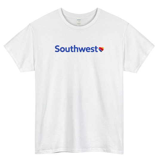 Southwest Airlines Logo Mens Unisex Short Sleeve T-Shirt Size S-3XL - P