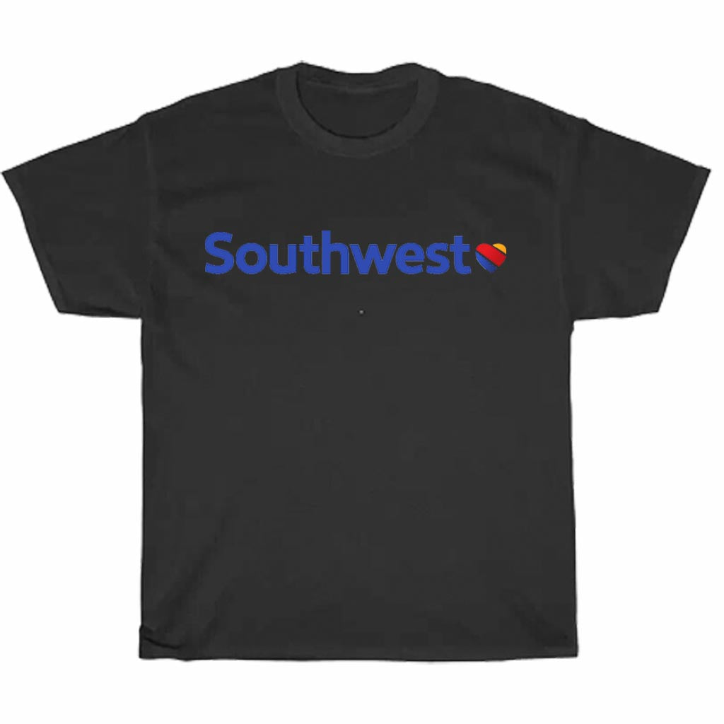 Southwest Airlines Logo Men's Unisex T Shirt Size S to 3XL