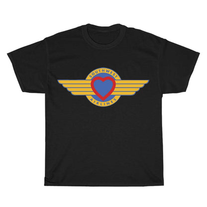 Southwest Airlines Logo Men's Unisex T Shirt Size S to 3XL