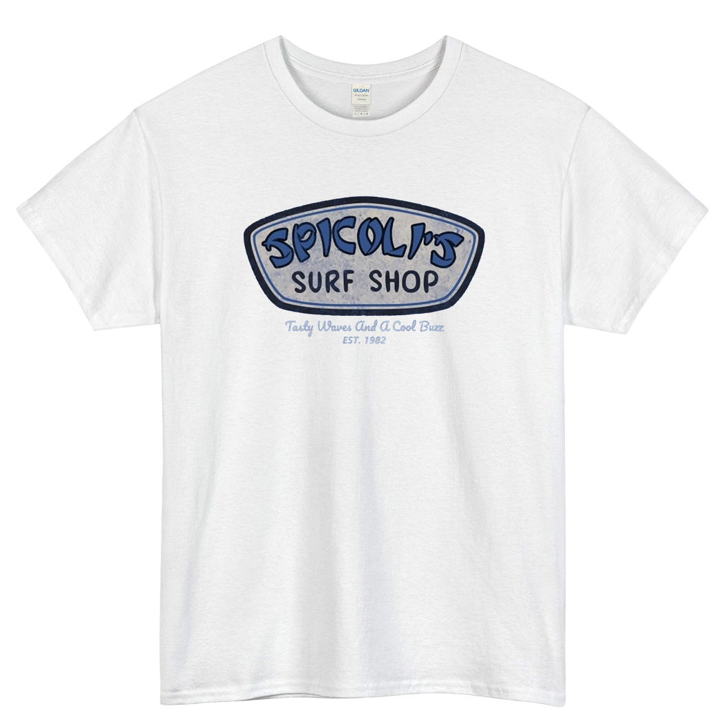 Spicoli's Surf Shop Logo Mens Unisex Short Sleeve T-Shirt Size S-3XL - P