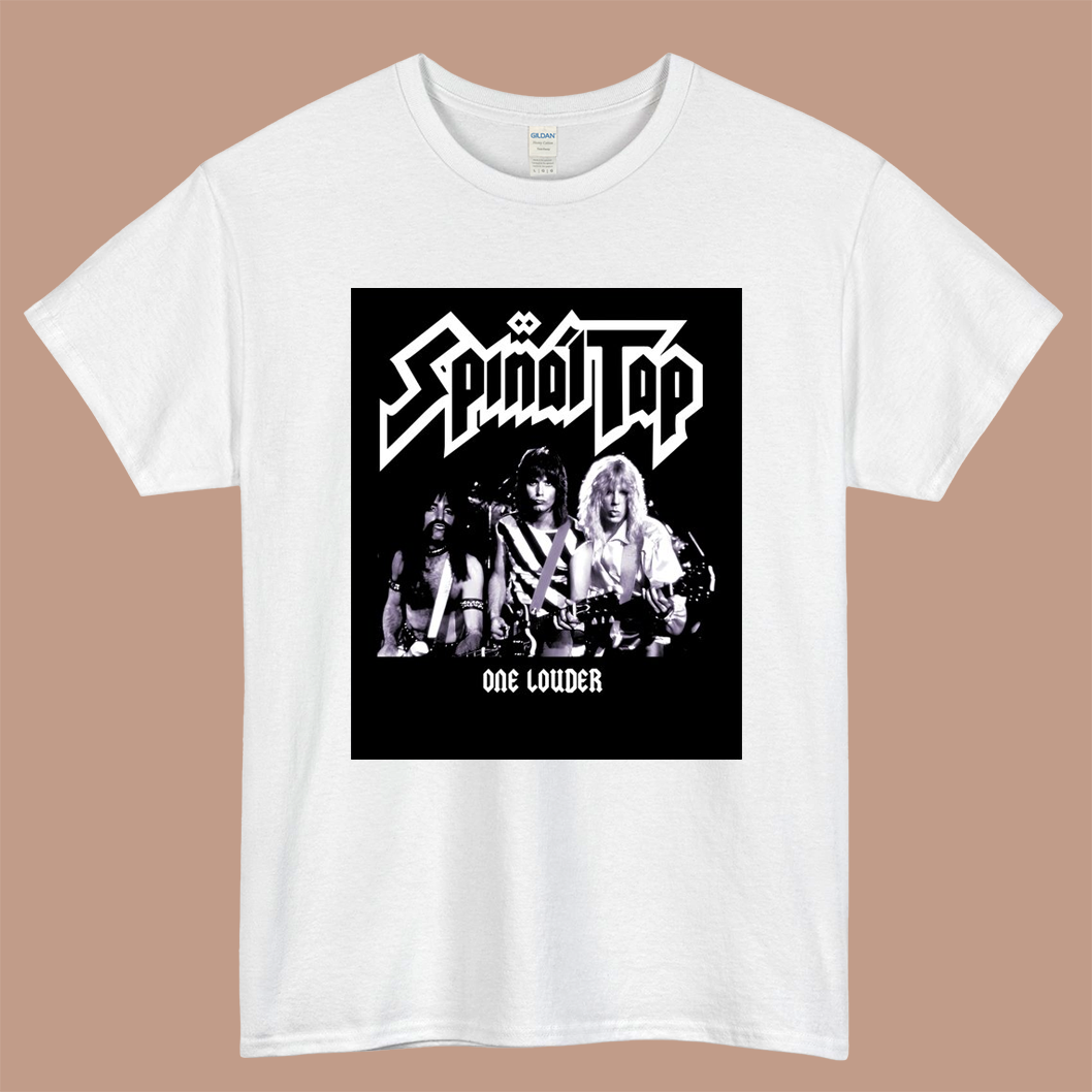 Spinal Tap Band One Lauder Logo Mens Unisex Short Sleeve White T-Shirt Size S-3XL