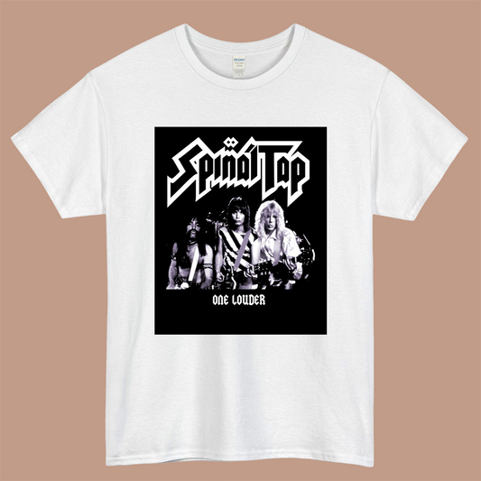 Spinal Tap Band One Lauder Logo Mens Unisex Short Sleeve White T-Shirt Size S-3XL