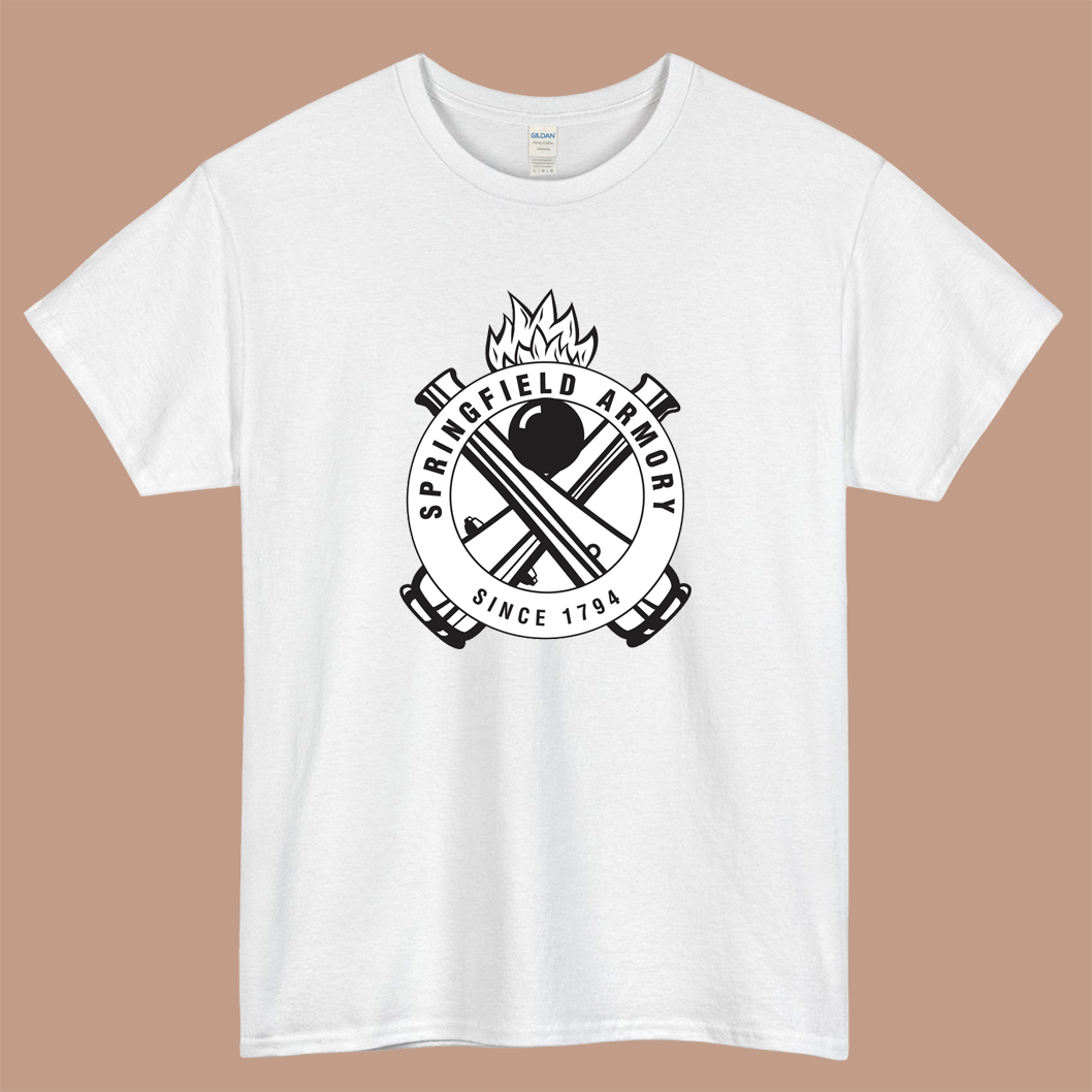 Springfield Armory Logo Mens Unisex Short Sleeve T-Shirt Size S-3XL